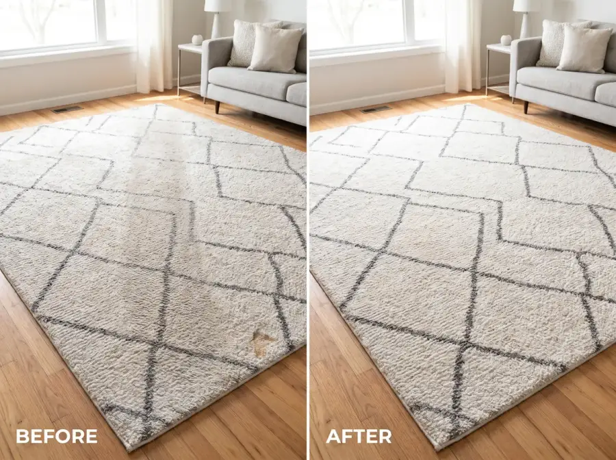 RTP Upholstery before and after cleaning β photo 2