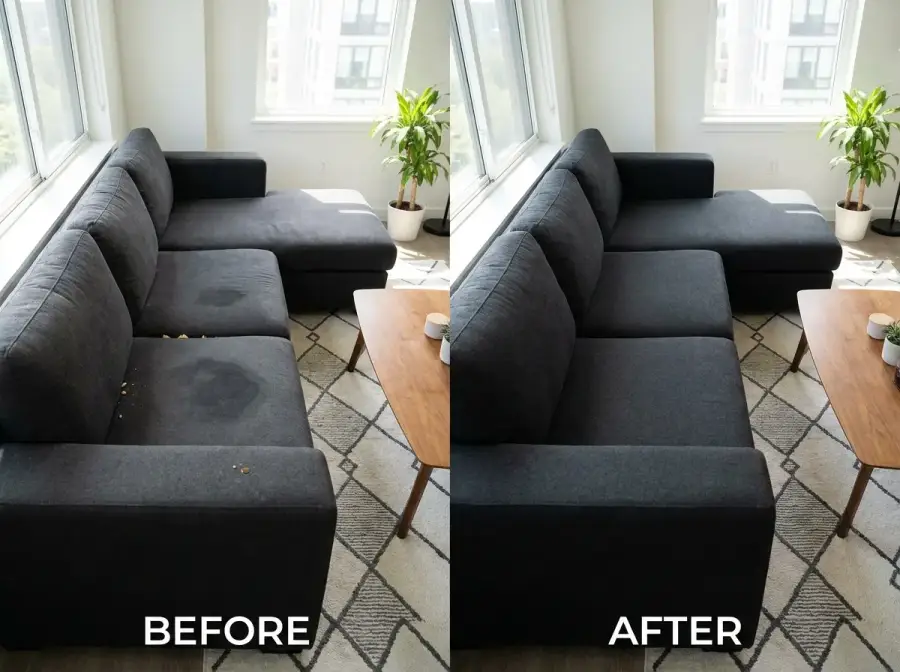 RTP Upholstery before and after cleaning β photo 5