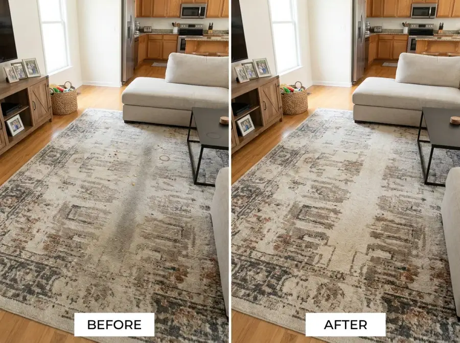 RTP Upholstery before and after cleaning β photo 7
